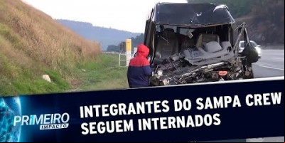 Sete integrantes da banda Sampa Crew seguem internados após acidente  (20/08/19)