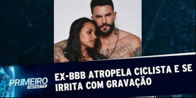 Ex-participante de reality atropela ciclista e se irrita ao ser filmado |Primeiro Impacto...