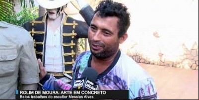 Arte em concreto - Escultor de Rolim de Moura Messias Alves